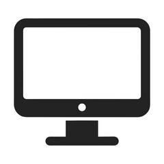 Monitor Icon Vector Sign and Symbol for Technology and Digital Designs