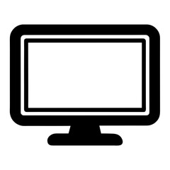 Monitor Icon Vector Sign and Symbol for Technology and Digital Designs