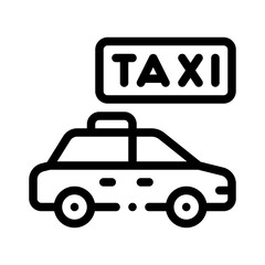 taxi line icon
