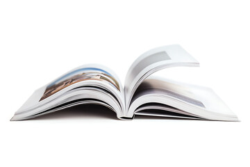 Fototapeta premium Open book with vibrant images showcasing diverse content, inviting readers to explore new ideas and possibilities for inspiration and learning