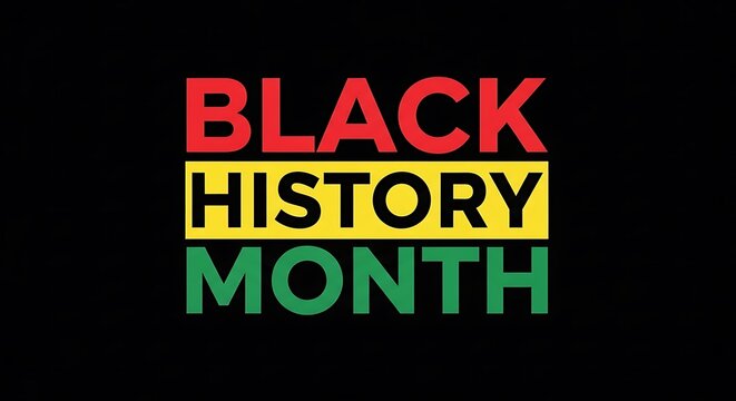 Celebrate black history month with this vibrant design honoring african american heritage and culture