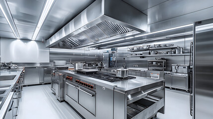 Industrial-grade kitchen factory systems featuring large-scale cooking, baking, and food processing equipment suitable for mass production and commercial food facilities.