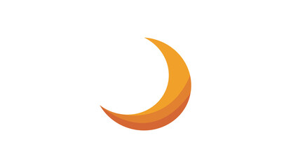 Crescent moon vector illustration