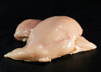 Fresh raw chicken breast from butcher