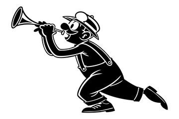 Fototapeta premium Cartoon sihouette black vector