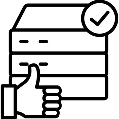 Data Integrity line icon