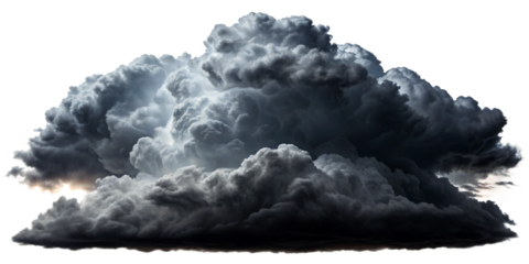 Realistic Dark Storm Cloud with Dramatic Lighting and Deep Shadows Isolated on Transparent Background
Highly Detailed Turbulent Storm Cloud for Weather and Fantasy Art Compositions