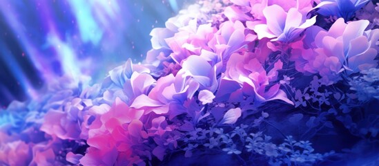 ethereal, fantasy, dreamy, vibrant, colorful, mystical, soft focus, depth of field, intricate details, lush, floral, petals, blurred background, majestic, atmospheric, cinematic
