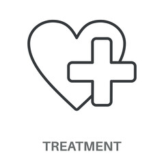 Simple Treatment Design Icon, Simple Style Design Inspiration For Any Logos Interface And Purpose