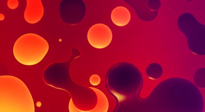 Stunning vibrant lava lamp inspired abstract background for modern design projects and creative presentations - Powered by Adobe