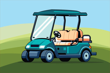 golf cart, illustration vector design.