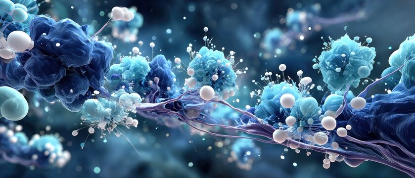 Abstract biological structures in motion