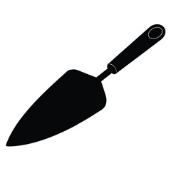 Black cake server silhouette kitchen utensil baking tool