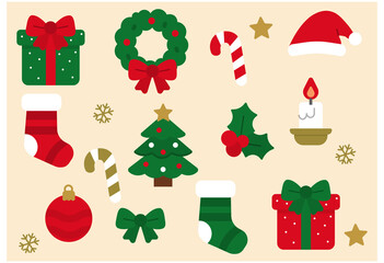 Christmas Icon Set Illustration