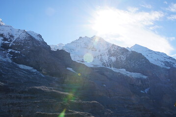 Fototapeta premium view from Eiger Glacier Station 