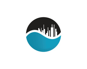 Real estate and home buildings logo icons template