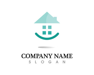 Real estate and home buildings logo icons template