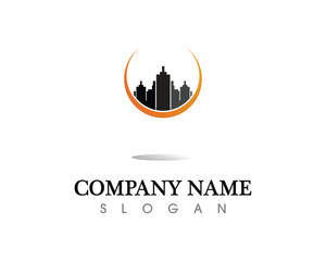 Real estate and home buildings logo icons template