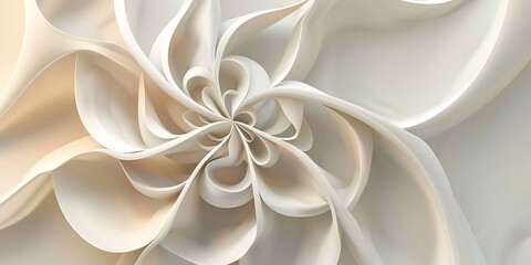 Delicate paper flower with detailed folds and soft layers
