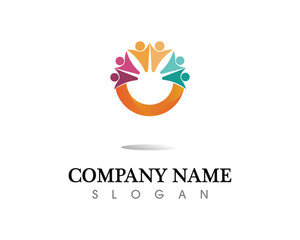 people care success health life logo template icons
