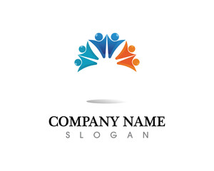 people care success health life logo template icons