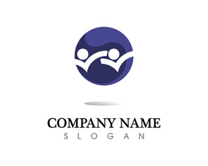people care success health life logo template icons