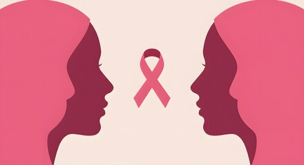 National Sisters Day Female solidarity and support for breast cancer awareness. Women community united in the fight against the disease.