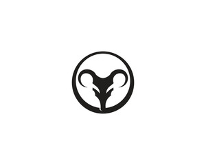 Bull horn logo and symbols template icons app