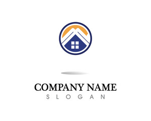Real estate and home buildings logo icons template
