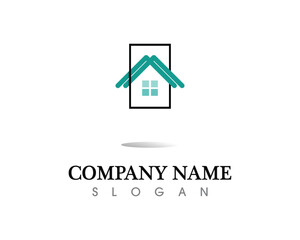 Real estate and home buildings logo icons template