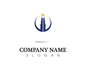 Real estate and home buildings logo icons template