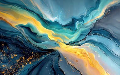 Naklejka premium Abstract swirling colors (15)