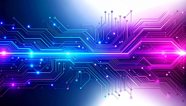 Digital Circuitry: A stunning display of digital pathways and connections, highlighting the intricate architecture of the digital age. Showcasing cutting-edge innovation and technological prowess.