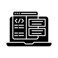 Coding data icon