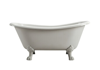 Classic Clawfoot Tub: Elegant Bathroom Design Inspiration Isolated on Transparent Background