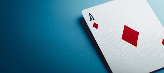 Obraz premium Poker card with four A on white background