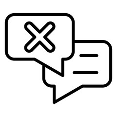 Obraz premium Communication Breakdown Icon