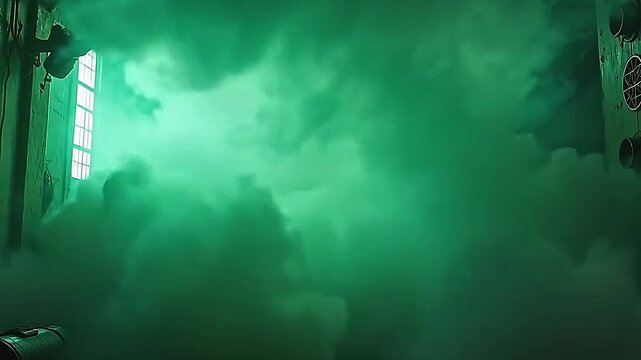 indium the destroy of an noncitizen lab, vent burst toxic tout curl and sacking it dramatically crossways angstrom fluorescent park background.