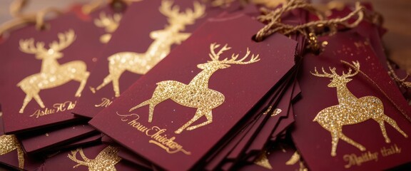  Luxurious Holiday Elevate your gift giving with these sophisticated and shimmering gold foil gift tags.