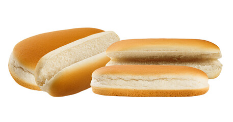 hot dog buns on transparent background