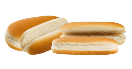 hot dog buns on transparent background