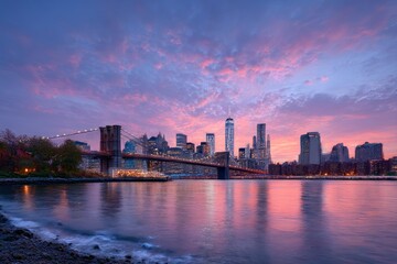 Cityscape at sunset