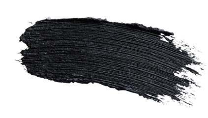Dark smudged cosmetic stroke on black background