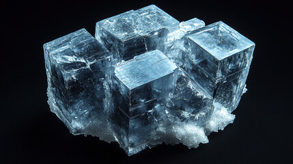 Stunning blue halite crystal mineral specimen for science education and geology enthusiasts alike