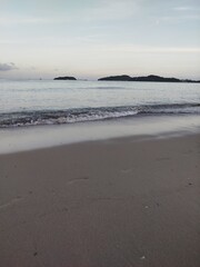 sunset on the beach