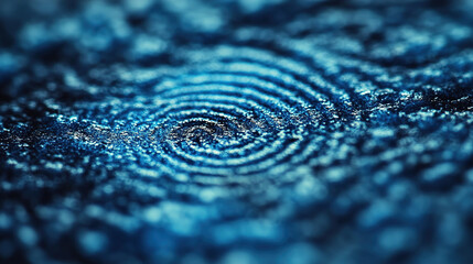 Stunning abstract spiral design with deep blue hues evokes calm and sophistication