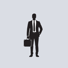 business symbol white man walking