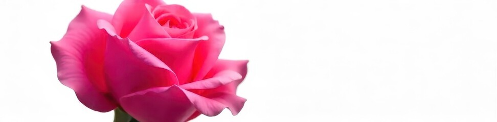 Single perfect rose, deep pink, classic elegance , single, photography