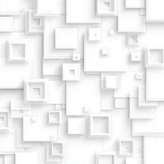 Abstract pattern of overlapping white squares
