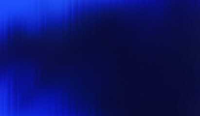 Abstract blue gradient background in dark, shiny liquid with striped effect. Wavy striped glass refraction.